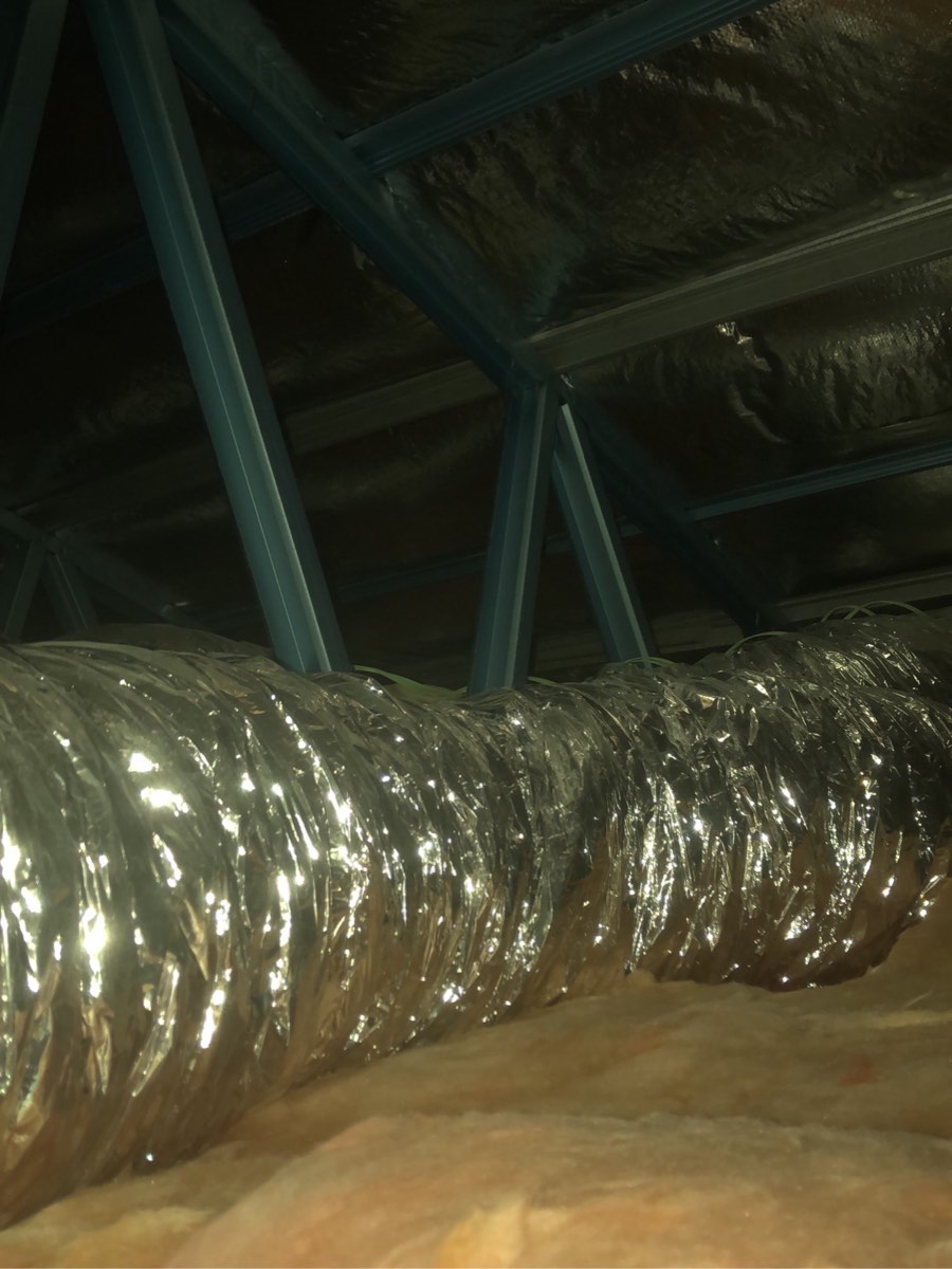 Ducts not suspended, recorded during a lock-up inspection in Leppington